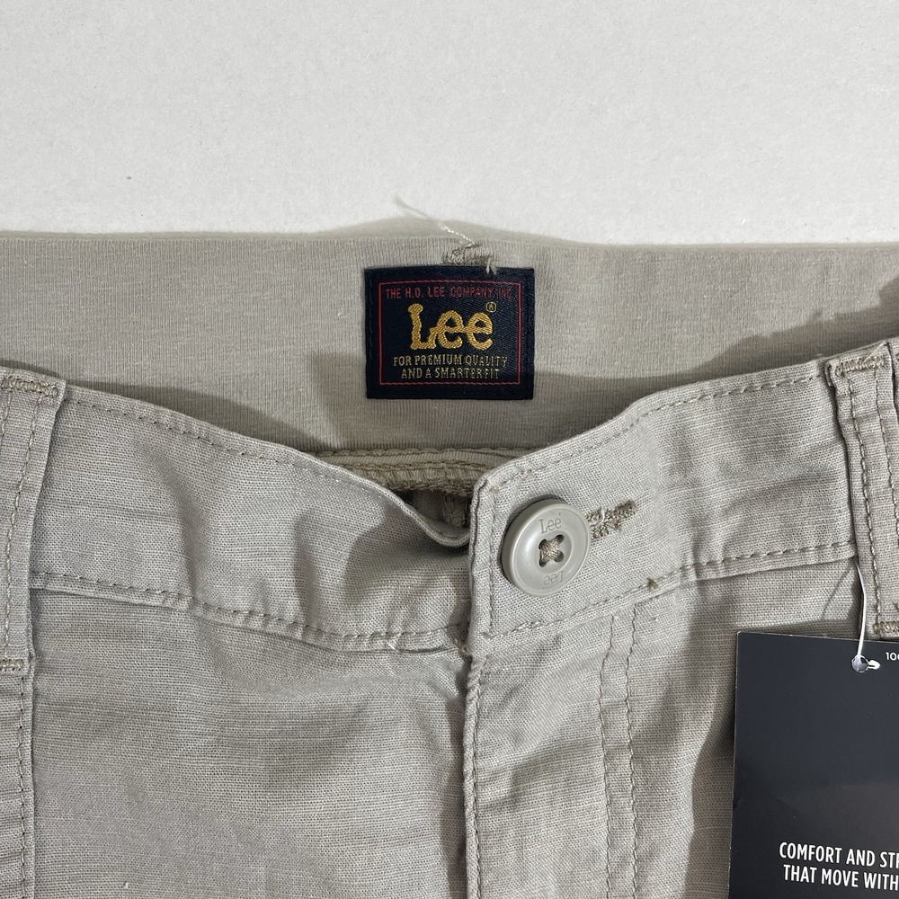 Lee Athletic Skort Mushroom Size 6 Comfort Waistband Pockets Stretch Shorts - Picture 3 of 12